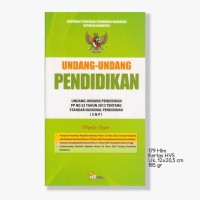 Undang-undang dan Peraturan Pemerintah RI tentang Pendidikan