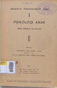 Psikologi Anak (Masa Sebelum Bersekolah)