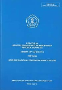 Peraturan Mentri Pendidikan Nasional Republik Indonesia
